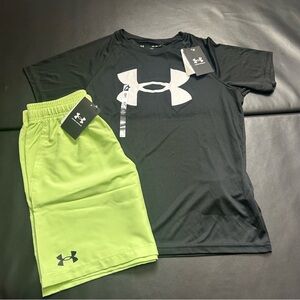 NWT Under Armour Athletic Set Boys Youth Size Medium
